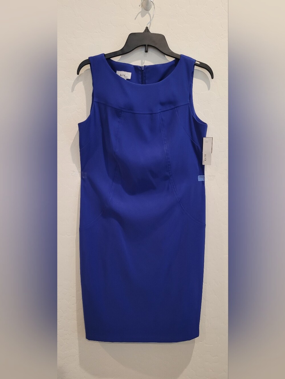 ALYX Women's Royal Blue Sleeveless Sheath Business Casual Dress – Size 10 NWT